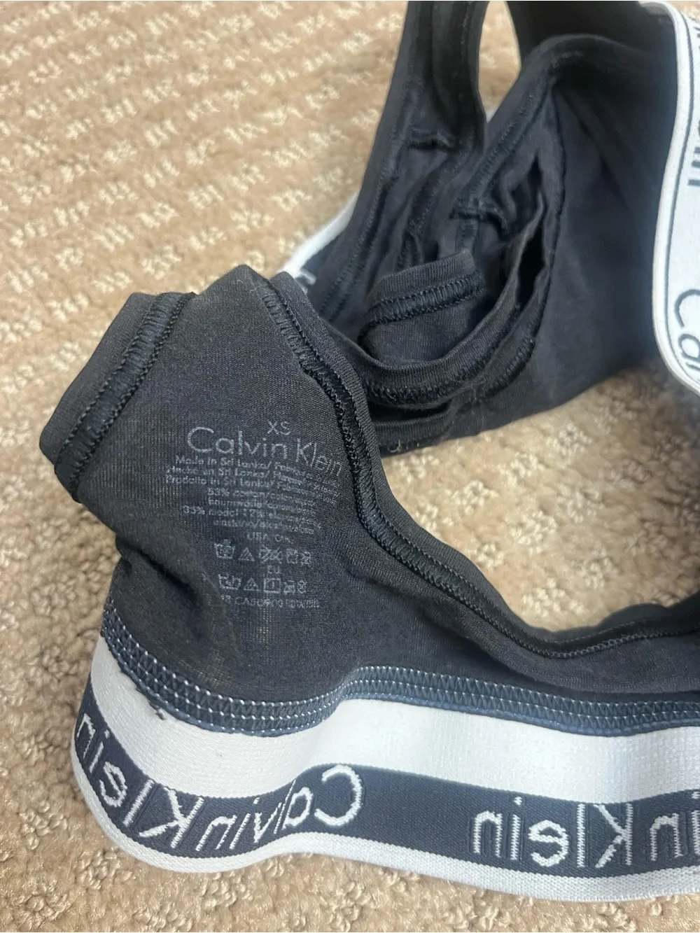 Calvin Klein Women's Black Logo Bralette - Pack